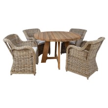 Dining set KATALINA with 4 chairs