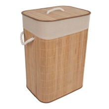 Корзина для белья MAX BAMBOO 40x30xH57см, с крышкой