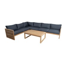 Set SERENITY corner sofa 2+2+2 and table