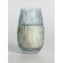 Scented candle in glass NATURE GREEN H13,5cm, Southern Night