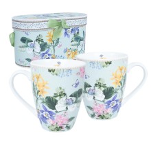 Mugs MIA FLORA H10,5cm 340ml 2pcs in a gift box