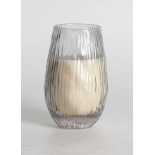 Scented candle in glass NATURE GREEN H13,5cm, Northern Forest