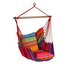 Swing chair NIKOLINA red striped