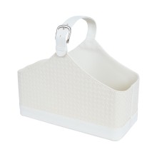 Magazine basket WILMA 37.5x17.5x27cm, white
