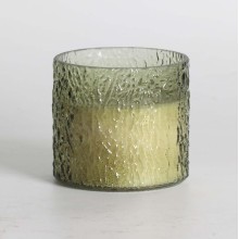 Scented candle in glass NATURE GREEN H9cm, Tranquil Summer