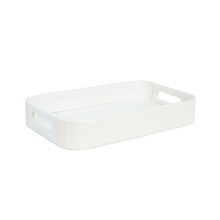 Tray WILMA 38.5x23.5x6cm, white