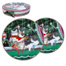 Plates MIA CATS D19cm 2pcs in a gift box