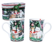 Mugs MIA CATS H10,5cm 300ml 2pcs in a gift box