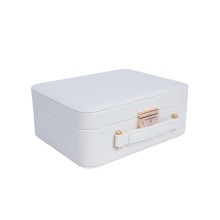 Jewelry box SEZANE TRAVEL 23.5x18.5x9cm, white