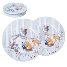 Plates MIA SNOW D26cm 2pcs in a gift box