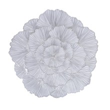 Placemat ROSE D38cm, silver
