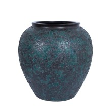 Ceramic vase TITAN STONE H40cm, blue texture