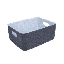 Basket LIDO FELT 33x25xH14cm, dark grey