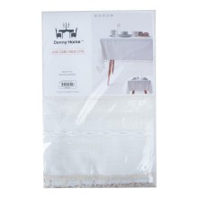 Tablecloth EASY CARE 140x180cm, white with tassel