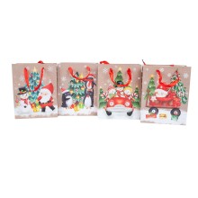 Gift bag MERRY S, 18x23x10cm, mix