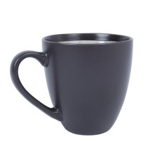 Mug RITA 400ml, black/grey