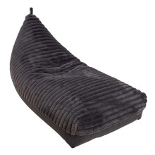 Bean bag FJORD 130x80x20/70cm dark grey