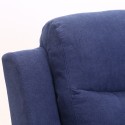 Recliner armchair MILO recliner, blue