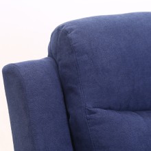 Recliner armchair MILO recliner, blue