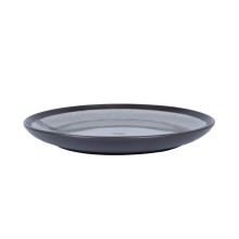 Plate RITA D26cm, black/grey