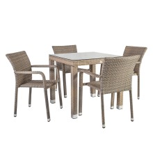 Garden furniture set LARACHE table (21207), 4 chairs