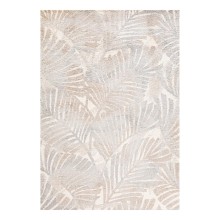 Carpet TOULOUSE-1, 133x190cm, beige/grey leaf