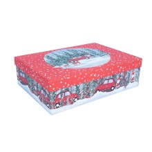 Box NOEL 37x27cm, with a lid, mix