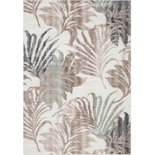 Carpet KIGALI-1, 133x190cm, beige/brown leaf