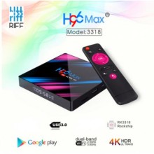 Smart TV konsoles, H96 MAX RockChip RK3318 2Gb + 16Gb, Riff