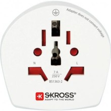 Accessories for connecting, Travel Adapter World-to-UK Earthed White, Skross