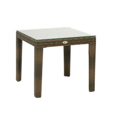 Столик вспомогательный WICKER 50x50xH45см, капучино