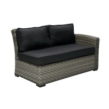 Modular sofa GENEVA 2-seater, right arm, grey
