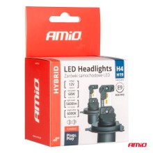 LED 2pcs H4 H19 6000K Canbus 60W 12V