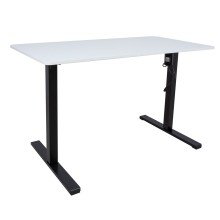 Desk ERGO OPTIMAL with 1 motor 120x60cm, white/black