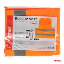 Safety vest orange, XXL, 100% polyester