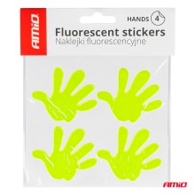 Fluorescent paw stickers 4 pcs