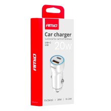 Charger USB-A + USB-C 20W 12/24V