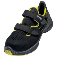 Uvex 1 G2 safety sandals S1 SRC, width 11, lime, size 43