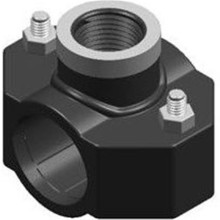 PP clamp saddle (4 bolts) 110x¾" F Elysee