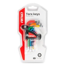 9-piece TORX T10-T50 key set, S2 steel