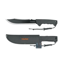 Double edge machete, sharp + saw, 25cm, with sheath Truper®