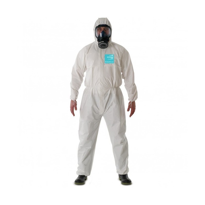 Disposable coverall Type 5/6 Ansell Alphatec 2000, white, size XL