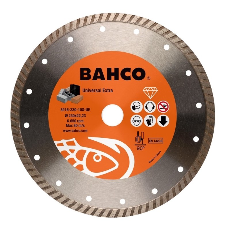 Diamond cutting disc, turbo, Bahco 125x2.5x22.23mm Diamond cutting disc, turbo, Bahco 125x2.5x22.23mm