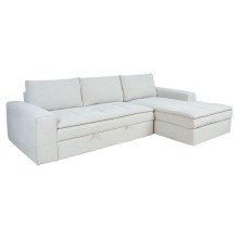 Corner sofa bed KAJA RC, beige