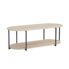 Coffee table HANNES 120x52xH40cm, rustic melamine
