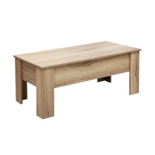 Coffee table HANNES 100x50xH42cm, rustic melamine