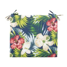 Cushion for chair SUMMER FLOWER 38x43x2,5cm, dark floral