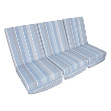 Cushion swings MONTREAL 114x52x9cm, grey-beige stripe, 3pc