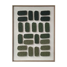 Wall art WALLY 60x80cm, green maze 1