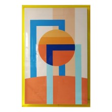 Wall art WALLY 80x120cm, abstract day, acrylic